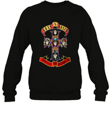 Guns N' Roses Classic Cross Logo Crewneck Sweatshirt Crewneck Sweatshirt - jonhlittlestore88