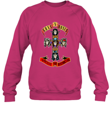 Guns N' Roses Classic Cross Logo Crewneck Sweatshirt Crewneck Sweatshirt - jonhlittlestore88