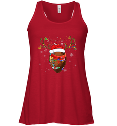 NFL Santa Hat American Football Reindeer Christmas Funny Sport Women's Racerback Tank