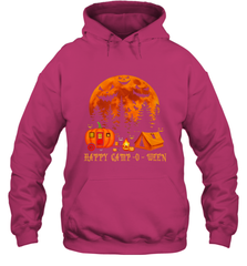 Happy Camp O Ween Funny Camping Halloween Costume Camper RV Hooded Sweatshirt Hooded Sweatshirt - jonhlittlestore88
