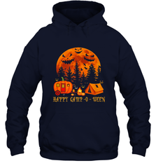Happy Camp O Ween Funny Camping Halloween Costume Camper RV Hooded Sweatshirt Hooded Sweatshirt - jonhlittlestore88