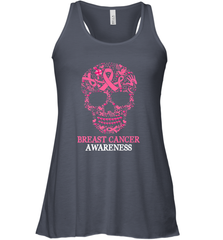 Tattoo Skull Halloween Breast Cancer Awareness Women's Racerback Tank Women's Racerback Tank - jonhlittlestore88
