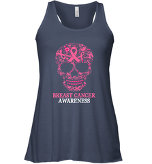 Tattoo Skull Halloween Breast Cancer Awareness Women's Racerback Tank Women's Racerback Tank - jonhlittlestore88