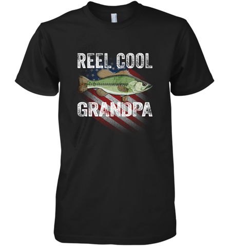 REEL COOL GRANDPA Men's Premium T-Shirt Men's Premium T-Shirt / Black / XS Apparel - jonhlittlestore88