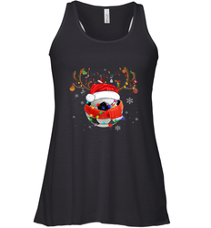 Santa Hat Soccer Reindeer Christmas Funny Players Football Women's Racerback Tank
