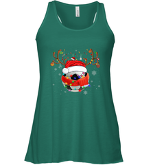 Santa Hat Soccer Reindeer Christmas Funny Players Football Women's Racerback Tank Women's Racerback Tank - jonhlittlestore88