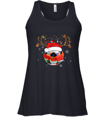 Santa Hat Soccer Reindeer Christmas Funny Players Football Women's Racerback Tank Women's Racerback Tank - jonhlittlestore88