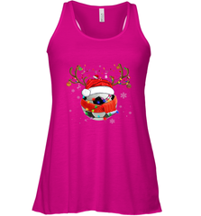 Santa Hat Soccer Reindeer Christmas Funny Players Football Women's Racerback Tank Women's Racerback Tank - jonhlittlestore88