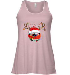 Santa Hat Soccer Reindeer Christmas Funny Players Football Women's Racerback Tank Women's Racerback Tank - jonhlittlestore88