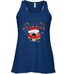 Santa Hat Soccer Reindeer Christmas Funny Players Football Women's Racerback Tank Women's Racerback Tank - jonhlittlestore88