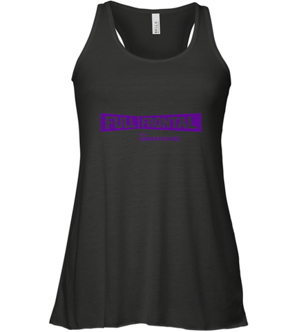 Full Frontal with Samantha Bee Purple Logo Women's Racerback Tank Women's Racerback Tank / Black / XS Women's Racerback Tank - jonhlittlestore88
