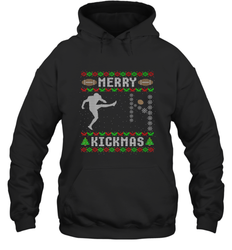 NFL Mens Funny Ugly Christmas Football Sport Team Kicker Gift Hooded Sweatshirt