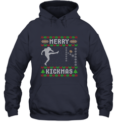 NFL Mens Funny Ugly Christmas Football Sport Team Kicker Gift Hooded Sweatshirt