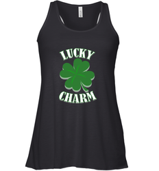 Lucky Charm Novelty St Patricks Day shirt Women's Racerback Tank