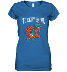 Cool Turkey Bowl _ Funny Thanksgiving Football Player Women's V-Neck T-Shirt Women's V-Neck T-Shirt - jonhlittlestore88