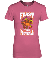 Funny Thanksgiving Turkey Feast Than Football Women's Premium T-Shirt Women's Premium T-Shirt - jonhlittlestore88
