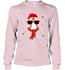 Minnesota Twins Logo Christmas Baseball Player Glasses Santa Hat Pajama Gift Long Sleeve T-Shirt Long Sleeve T-Shirt - jonhlittlestore88