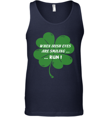 When Irish eyes are smiling Run Lucky St Patricks Day Shirt Men's Tank Top Men's Tank Top - jonhlittlestore88