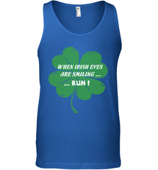 When Irish eyes are smiling Run Lucky St Patricks Day Shirt Men's Tank Top Men's Tank Top - jonhlittlestore88