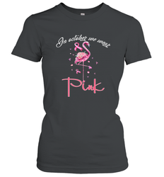 In October We Wear Pink Pumpkin Breast Cancer Halloween Women's T-Shirt