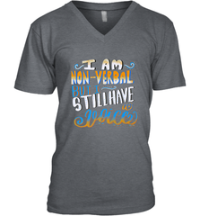 Special Needs NonVerbal Autism Awesome Men's V-Neck Men's V-Neck - jonhlittlestore88