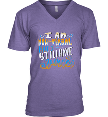 Special Needs NonVerbal Autism Awesome Men's V-Neck Men's V-Neck - jonhlittlestore88