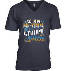 Special Needs NonVerbal Autism Awesome Men's V-Neck Men's V-Neck - jonhlittlestore88