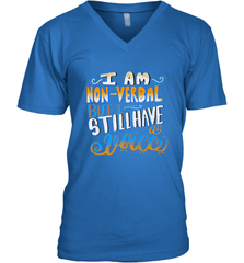 Special Needs NonVerbal Autism Awesome Men's V-Neck Men's V-Neck - jonhlittlestore88