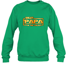 The best Papa in the galaxy Crewneck Sweatshirt Apparel - jonhlittlestore88