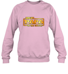 The best Papa in the galaxy Crewneck Sweatshirt Apparel - jonhlittlestore88