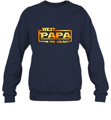 The best Papa in the galaxy Crewneck Sweatshirt Apparel - jonhlittlestore88