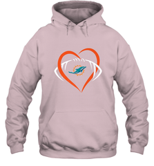 NFL Miami Dolphins Heart Love Football Hooded Sweatshirt Hooded Sweatshirt - jonhlittlestore88