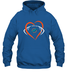 NFL Miami Dolphins Heart Love Football Hooded Sweatshirt Hooded Sweatshirt - jonhlittlestore88