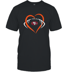 NFL San Francisco Heart Love Football Men's T-Shirt Men's T-Shirt - jonhlittlestore88