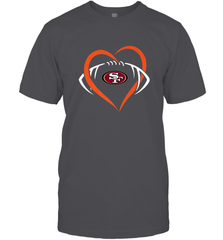 NFL San Francisco Heart Love Football Men's T-Shirt Men's T-Shirt - jonhlittlestore88