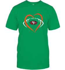 NFL San Francisco Heart Love Football Men's T-Shirt Men's T-Shirt - jonhlittlestore88