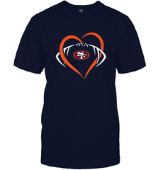 NFL San Francisco Heart Love Football Men's T-Shirt Men's T-Shirt - jonhlittlestore88