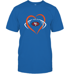 NFL San Francisco Heart Love Football Men's T-Shirt Men's T-Shirt - jonhlittlestore88