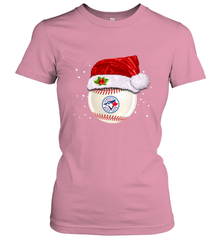 Toronto Blue Jays Logo Baseball Ball Christmas Santa Hat Xmas Sport Funny Snow Women's T-Shirt Women's T-Shirt - jonhlittlestore88