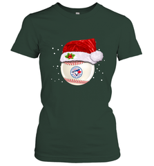 Toronto Blue Jays Logo Baseball Ball Christmas Santa Hat Xmas Sport Funny Snow Women's T-Shirt Women's T-Shirt - jonhlittlestore88