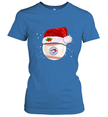 Toronto Blue Jays Logo Baseball Ball Christmas Santa Hat Xmas Sport Funny Snow Women's T-Shirt Women's T-Shirt - jonhlittlestore88