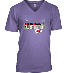 Youth Kansas City Chiefs NFL Pro Line by Fanatics Super Bowl LIV Champions Trophy Men's V-Neck Men's V-Neck - jonhlittlestore88