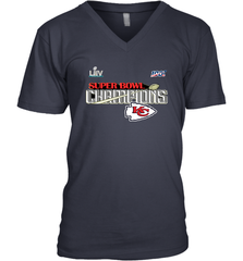 Youth Kansas City Chiefs NFL Pro Line by Fanatics Super Bowl LIV Champions Trophy Men's V-Neck Men's V-Neck - jonhlittlestore88