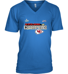 Youth Kansas City Chiefs NFL Pro Line by Fanatics Super Bowl LIV Champions Trophy Men's V-Neck Men's V-Neck - jonhlittlestore88