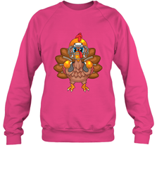 Cool Turkey Football Feathers Funny Thanksgiving Sports Gift Crewneck Sweatshirt Crewneck Sweatshirt - jonhlittlestore88
