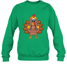 Cool Turkey Football Feathers Funny Thanksgiving Sports Gift Crewneck Sweatshirt Crewneck Sweatshirt - jonhlittlestore88