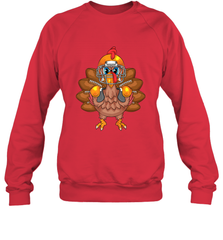 Cool Turkey Football Feathers Funny Thanksgiving Sports Gift Crewneck Sweatshirt Crewneck Sweatshirt - jonhlittlestore88