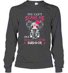 You can't Scare Me I'm Breast Cancer Survivor Elephant Funny Long Sleeve T-Shirt Long Sleeve T-Shirt - jonhlittlestore88