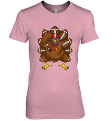 Cool Turkey Football Feathers Funny Thanksgiving Sports Women's Premium T-Shirt Women's Premium T-Shirt - jonhlittlestore88
