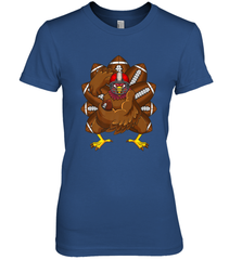 Cool Turkey Football Feathers Funny Thanksgiving Sports Women's Premium T-Shirt Women's Premium T-Shirt - jonhlittlestore88
